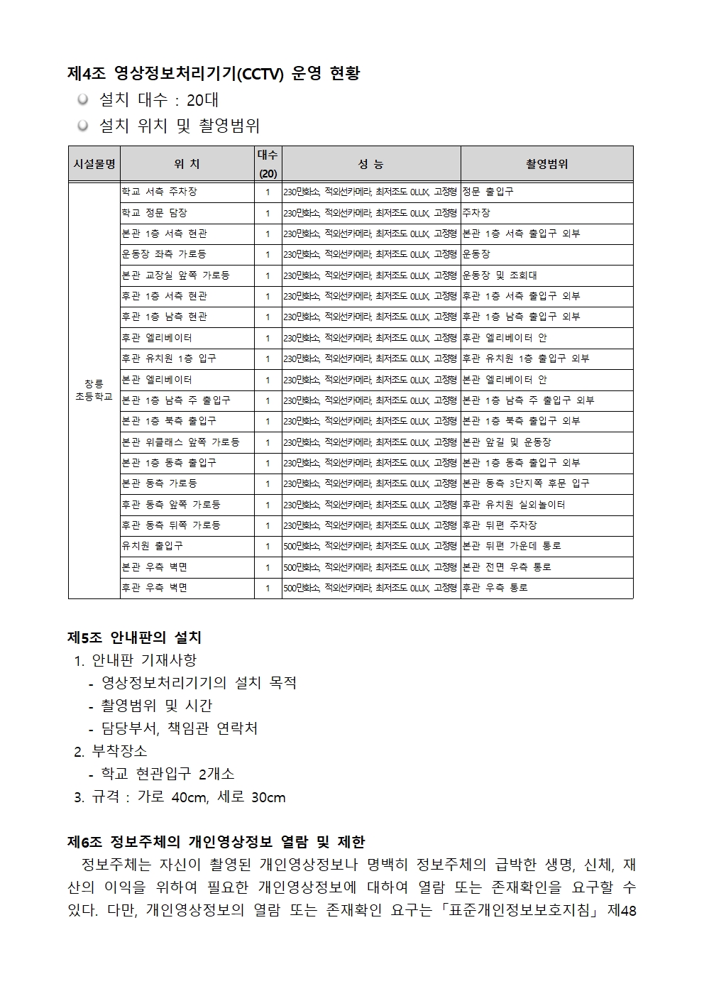 2025년 영상정보처리기기 설치 운영 계획 및 관리방침002